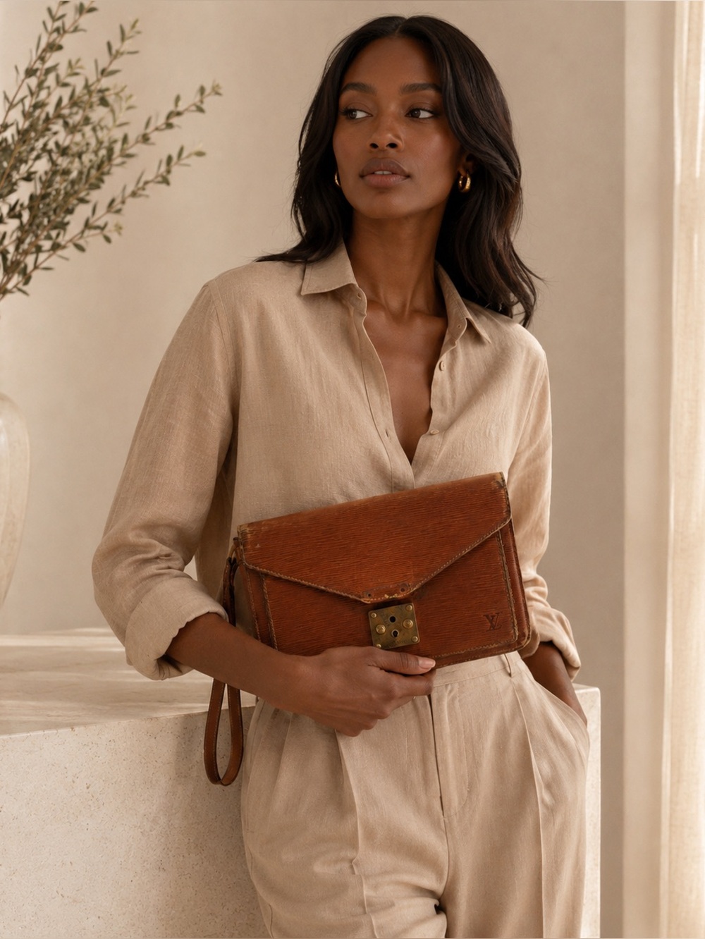 Louis Vuitton Epi Sellier Dragonne Clutch – Kenyan Brown - Imperfect bag 👀 - Picture 5 of 14